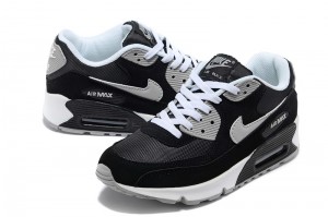 nike air max 90 mens shoes black grey white_03