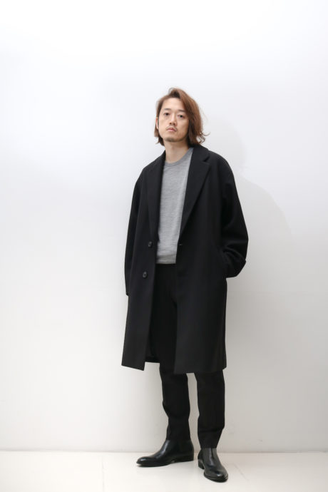 UNIQLO ＋J ウール ブレンド チェスターコート ブラック メンズ - 通販 ...