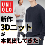 【ユニクロ2022春夏新作】冬から春まで着用できる最強ニット！UNIQLOの本気！3Dクルーネックセーター！