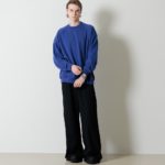 没個性的なスウェットとトラックパンツに大人っぽさと個性を演出して設計！着心地も楽チンで個人的にかなりお気に入り！「MB ハイエンド ハイゲージポップコーンニット ハカマトラックパンツ & 度詰めヘビースウェットオーバーサイズ BRING OUT ECO＋®」発売！