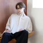 トレンドのトロみ素材を採用した色っぽいシャツ&スペシャリテ素材「尾州ウール近江晒」で作り上げた上品なワイドスラックス「MB ハイエンドストライプビッグシャツ  fabric by ACAR & MB ULTIMATE尾州/近江晒ウール  ワイドスラックス」発売！