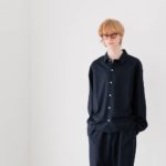 シーズンレスでラフに使える人気のパジャマルック&ビットローファーデザインのミュール「STRIPE BOX PAJAMA SHIRT & TROUSERS & OILED WAX LEATHER HORSEBIT LOAFER MULE」発売！
